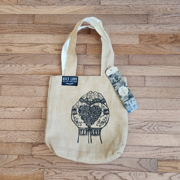 RICE LOVE Tote Bag - Picture 1 of 10